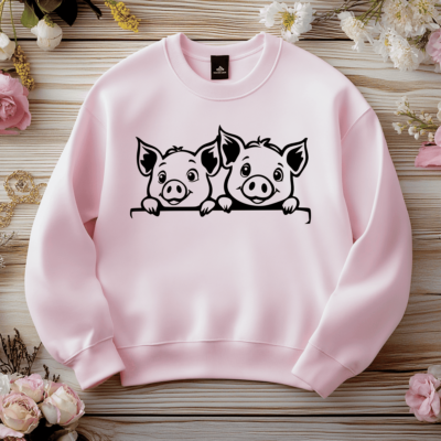 Peeking Pig SVG | Sublimation, Printable, Cutting Files