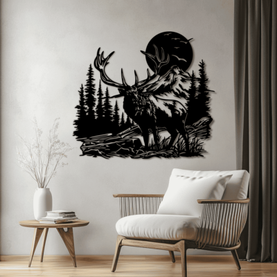 CNC Laser & Plasma Art Files: Wildlife Deer & Moose Designs