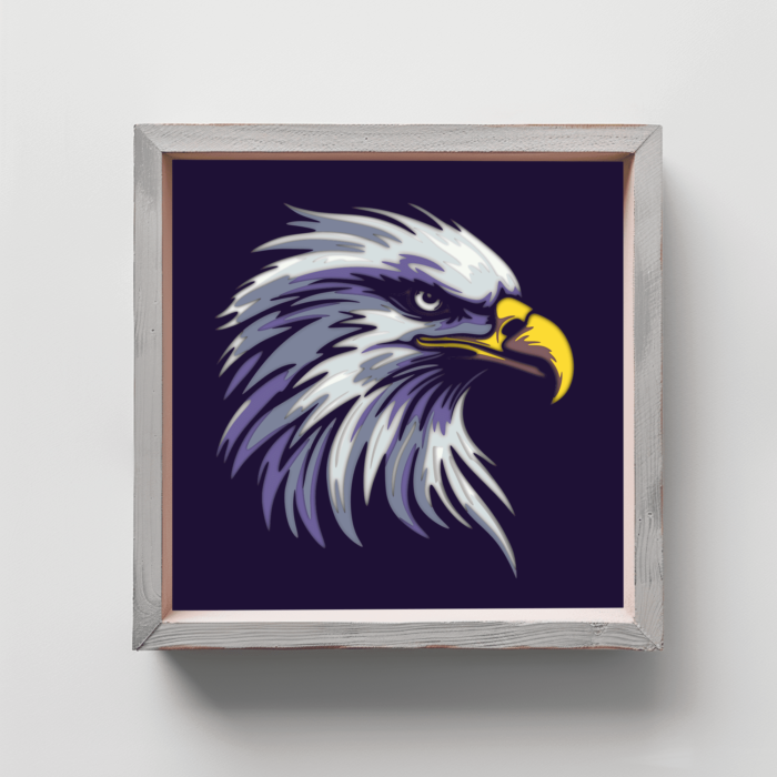 Layered bald eagle svg for cricut, 3d shadow box template,  papercut svg, dxf for silhouette, laser cut plywood, vinyl cut files, trendy svgm unigue gift diy, home decor DIY