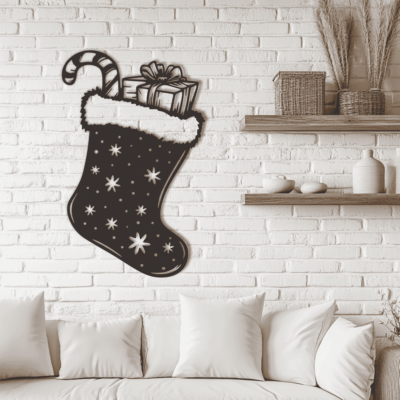 Christmas Stocking SVG & DXF Cut Files