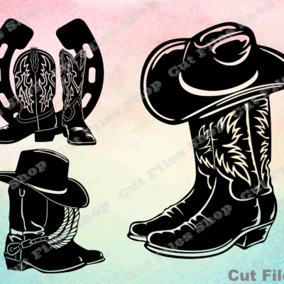 Cowboy boots cut files, svg for cricut, t-shirt svg, vector cnc - Cut files shop, Cowboy boots dxf files, Cowboy boots svg, Cowboy boots vector images, dxf art, files for cnc plasma cut