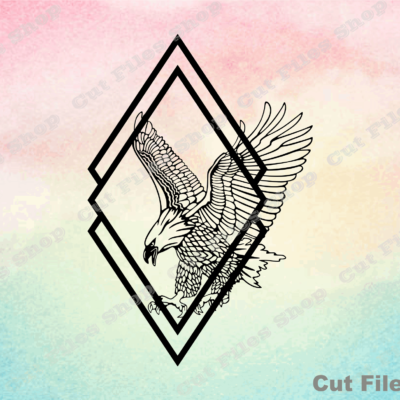 Eagle cut file, eagle svg, vector for cnc, cut file for cricut, svg for cameo - Cut files shop