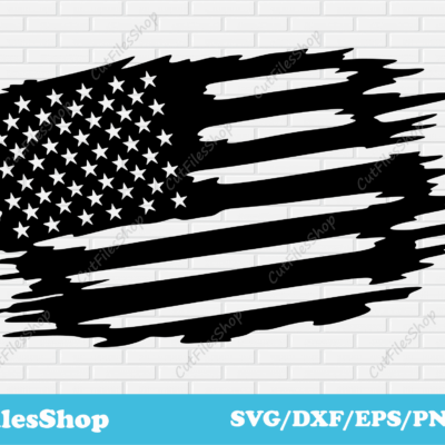 Flag of the United States dxf for laser cutting, American flag svg file for cricut, vector art for t shirt design,  Independence Day of USA svg, july 4th vector art, cnc cutting designs, america dxf, flag dxf for plasma, svg for postcard, dxf for router