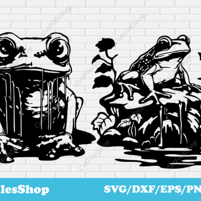 Frogs svg files for cricut, Frogs art for sublimation, dxf frogs for laser, engraving files, stencils dxf, Silhouette frogs, craft svg design, printable png files, transparent png for t-shirt, sweatshirt png art, free dxf files