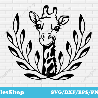 Giraffe SVG cut files for cricut, Silhouette Cameo files, DXF for Laser cutting, T-shirt designs svg, Giraffe for cricut, Giraffe for laser, Giraffe png for t shirt, svg for shirt designs, svg designs, Cut Files