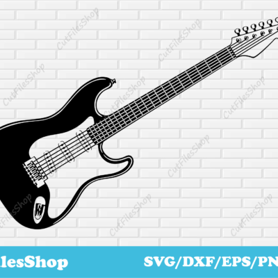 Guitar svg cut files, music instrument vector images, Svg for cricut, Dxf for laser, T-shirt designs, cut files, free svg, free dxf, free vector, designs vector, svg art, music vector images, Guitar png, Guitar vector, Guitar dxf, eps files, pdf files