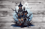 Halloween png files for making gifts, Halloween castle png, scary halloween jpg, Halloween sublimation, High resolution png files