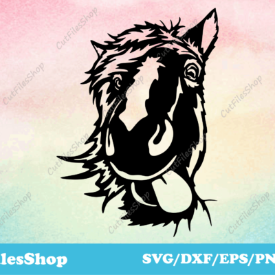 Horse dxf, horse svg files, horse png files, horse cut files for cricut, dxf files for cnc laser cutter, dxf for cnc, dxf decor, dxf for metal, dxf for wood, cute animals dxf, silhouette horse