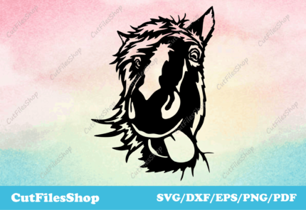 Horse dxf, horse svg files, horse png files, horse cut files for cricut, dxf files for cnc laser cutter, dxf for cnc, dxf decor, dxf for metal, dxf for wood, cute animals dxf, silhouette horse