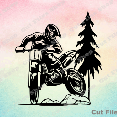 Motocross rider svg, motocross bike svg, cnc cutting, t-shirt graphics, cnc laser files, vector for cnc