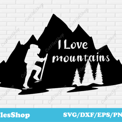 VectorStock, mountains dxf files, forest dxf, sport svg images, T-Shirt Vector Images, eps files, cricut cut files, dxf for laser cut