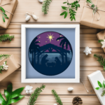 Nativity Shadow Box, 3D Layered Christmas SVG DXF, Christmas Gift DIY - Cut files Shop