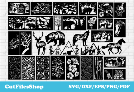 Panels dxf, Tree dxf, Dxf for CNC, decor dxf, vector cut files, dxf files, Dxf files for plasma cutting, Files for laser cut, Svg for cricut, Dxf for decor making, free laser cut files, free dxf files, garden decor dxf, bear dxf, wildlife dxf, horse dxf, wold dxf files, deer dxf for plasma, panels cnc for plasma cut, flowers svg, farm scenes dxf, wildlife scenes dxf, birds scenes dxf, svg files, cut files, horses scenes dxf, tree dxf for laser cut, panels for plasma, tree for laser cut