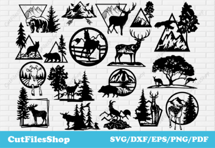 DXF files for Laser Cutting, DXF for Plasma Cut, Wildlife decor dxf, Free Download dxf files, CNC files, Free SVG files, farm life dxf, nature scenes dxf files, popular dxf files, metal decor dxf, playwood dxf, metal cutting cnc files, deer dxf files, bear dxf files, horses svg for cricut, goat dxf, moose dxf files, wolf dxf cut files, free dxf cutting files download, jungle birds dxf, cricut images animals