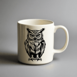 Owl on a Branch SVG, Reading Owl Clipart for Cricut, DXF Files for CNC, Sublimation Art Design, Cut files shop