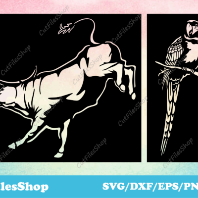 Panels animals dxf, SVG files, Animals DXF, SVG cut files, DXF nature, panels dxf files