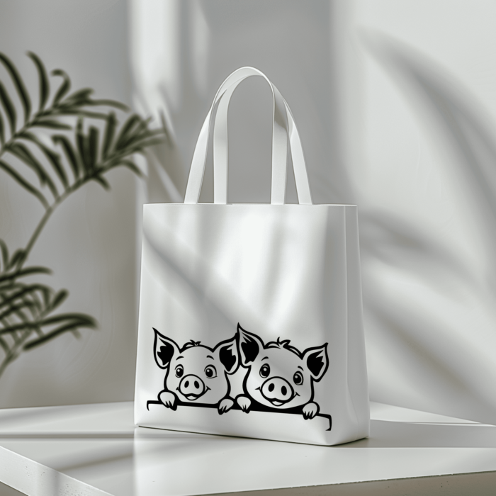 Piggy SVG for Silhouette and Laser Cutting, Sublimation Artwork, DIY Craft Files