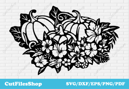 Pumpkins svg for cricut, Halloween decor dxf, fall svg, thanksgiving svg images, fall decor dxf, thanksgiving decor, Card making svg, DXF files for thanksgiving decor making, CNC Files for Halloween decor making, dxf for laser cutting, svg for vinyl cutting, Svg for cricut, Card making svg, cut files shop