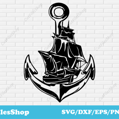 Anchor svg files, ship dxf files, cutting files dxf, plasma files, dxf for cnc, ship svg files, cut files, eps files, designs t shirt, free dxf files, download dxf, png files t shirt