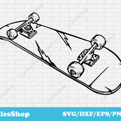 skateboard dxf files, skateboard svg, skateboard vector images, cut files, sport scene dxf, vector art cut, dxf files images, laser cut files