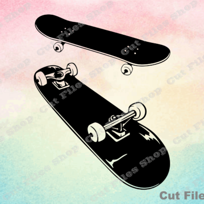 Skateboard svg, skateboards cut files, skate svg, sports svg, svg for cricut, dxf for laser