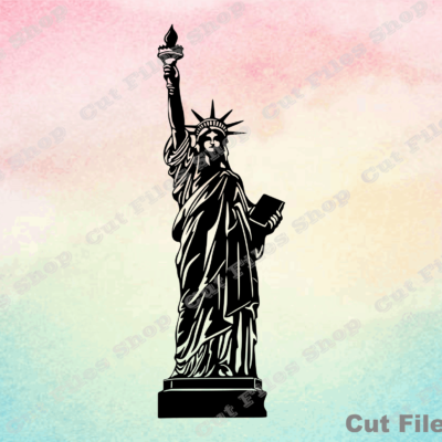 Statue of Liberty vector image, vector for laser, laser cut wood, laser files - Cut files shop