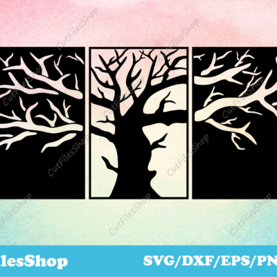 Dxf Art Files, Tree of life dxf, Metal Wall Art DXF Files, CNC Cutting Designs, dxf cad file download, Clip Art Cnc Metal Art, tree dxf files