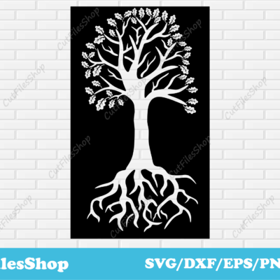 Tree dxf files for laser cut, Svg file for cricut, Dxf for cnc Plasma cutting, Cut files, tree dxf, tree svg, tree for laser, tree cnc, panels tree dxf file, Panels tree for laser cut, plasma cut panels, laser cut panels