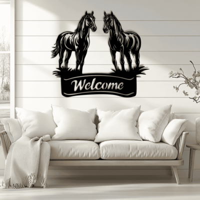 DIY Horse Metal Decor DXF Files for CNC Machines