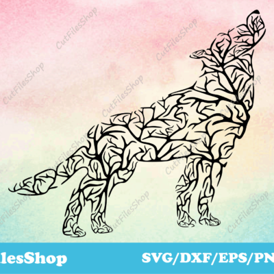 Art animals dxf, dxf forest, decor dxf for cnc, wolf dxf files, wolf art svg files, silhouette wolf, wolf for cnc, dxf for cnc machines