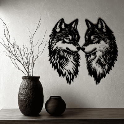 Wolf Silhouette SVG DXF for Laser Cutting & CNC, Cricut Project, Sublimation Design, DIY Wall Art