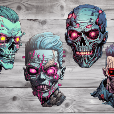 zombie collection png, zombie png for tshirt design, sublimation art, download png for t-shirts, sweatshirt designs, png for stickers, zombie stickers