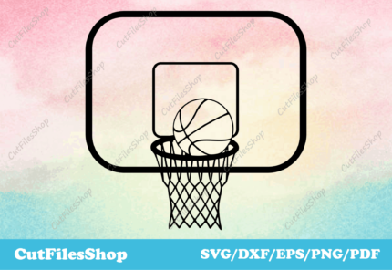 Basketball dxf files, basketball svg files, sport svg for shirt, download vector images - Cut Files Shop