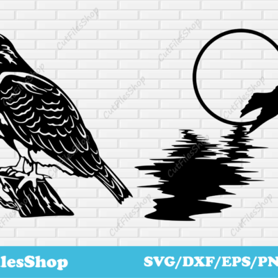 Birds dxf files for laser cut, SVG for cricut, dxf for decor making, DXF for cnc, cutting files - Cut Files Shop