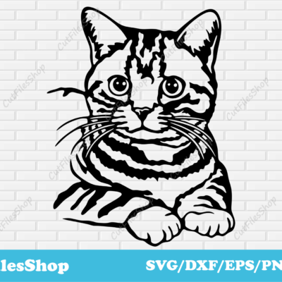 Cat svg download, animal svg files for cricut, pet svg files, dxf animals for laser cut - Cut Files Shop