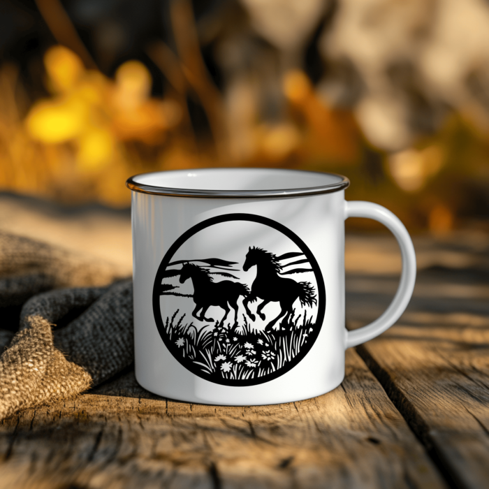 Horses Galloping SVG for Cricut, DXF for CNC & Vinyl Cutting Projects
