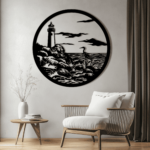 Lighthouse DXF for Laser, Moose SVG for Cricut, and Circle Art CNC Files