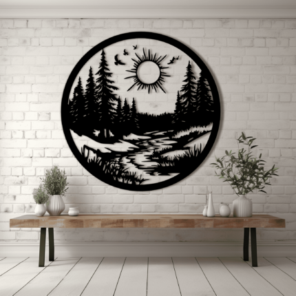 Circle Nature Scenes DXF – Sublimation and Cricut Cutting Projects