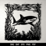 Shark Svg for Cricut, DTF print design