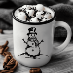 Snowman SVG for Cricut & Silhouette – DXF for CNC and Vinyl Cutting
