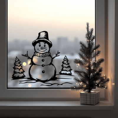 Snowman SVG and DXF – Perfect for DIY Winter Crafts & Vinyl Projects