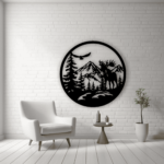 Wildlife DXF and SVG, Moose scene dxf for Laser cutting, DIY Wall art, Buy Svg files
