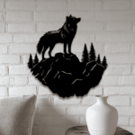 Standing Wolf DXF SVG Files – CNC, Cricut, and Vinyl Wall Decal Designs