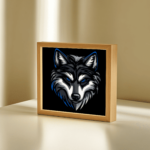Wolf Shadow Box SVG – Multilayer Paper Cut Files for Cricut & CNC