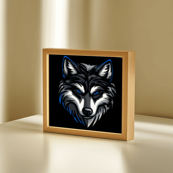 Wolf Shadow Box SVG – Multilayer Paper Cut Files for Cricut & CNC